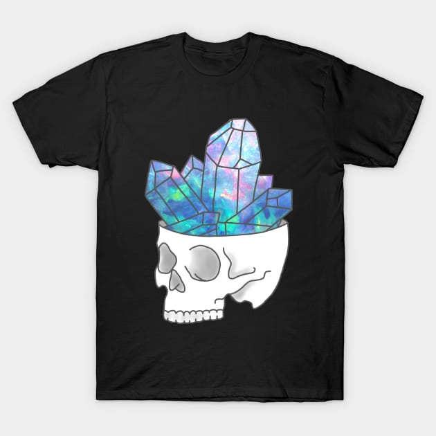 Crystal skull witch magic supernatural occult spell tumblr pastel print T-Shirt by bigkidult